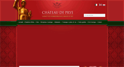 Desktop Screenshot of chateaudeprye.com