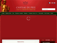 Tablet Screenshot of chateaudeprye.com